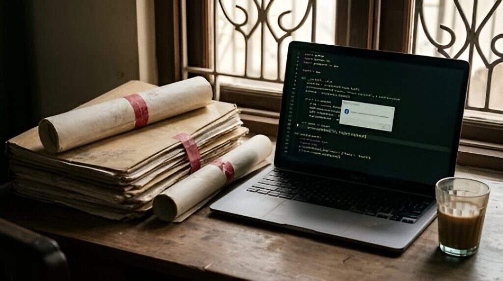 Community learning centre in India providing digital skills education to students