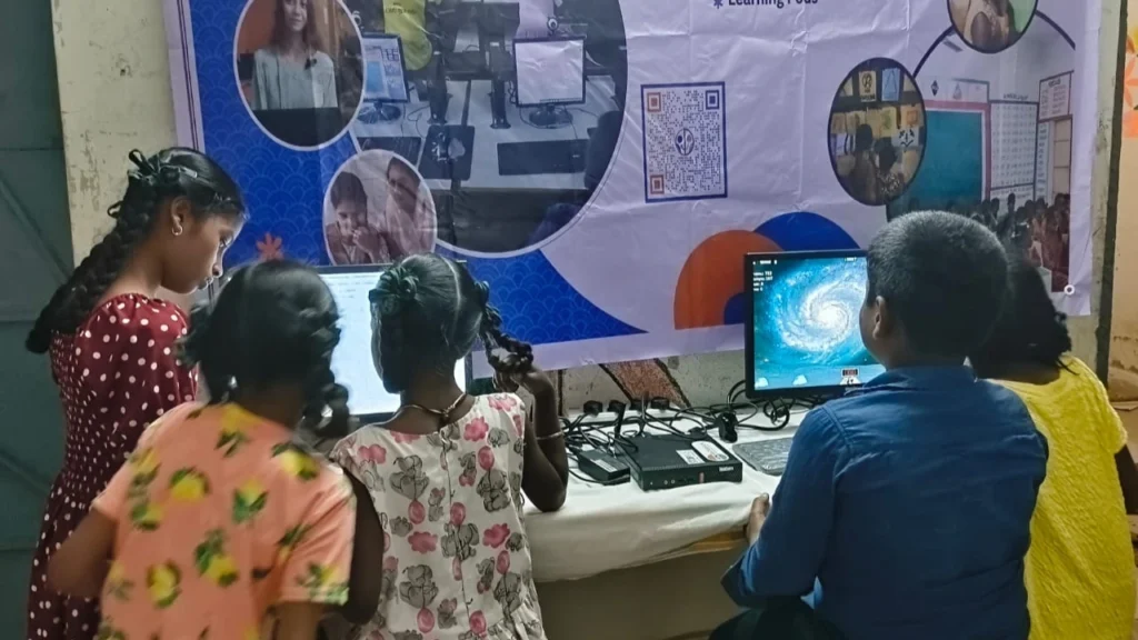 Small group learning environment in an Indian community learning centre