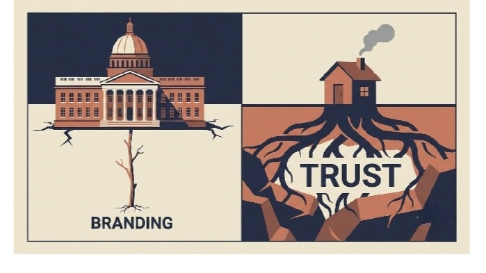 comparing between branding & trust