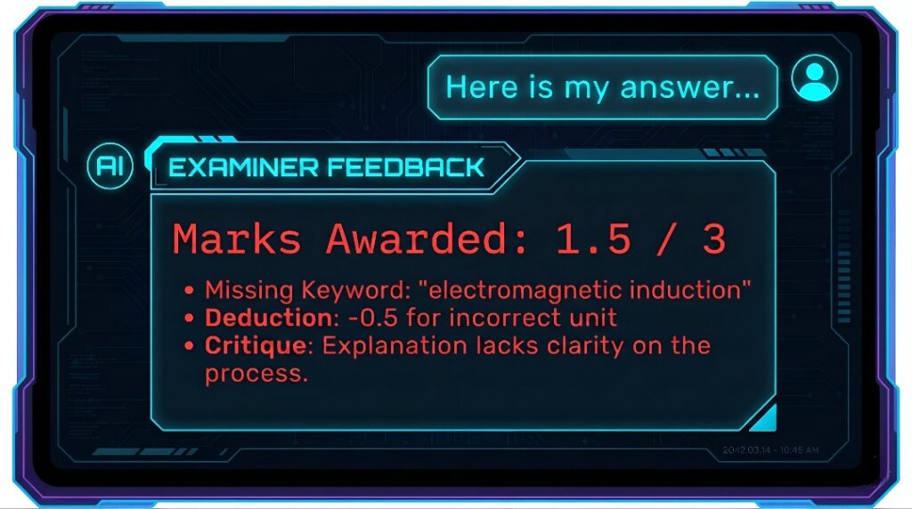 Score step marks in board numericals. 