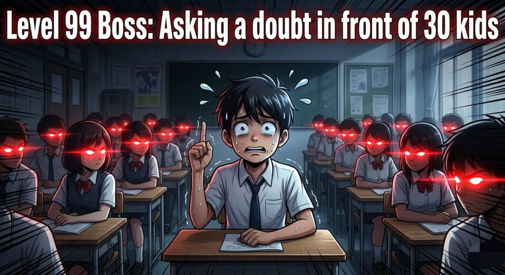 Student scared to ask doubts in front of class