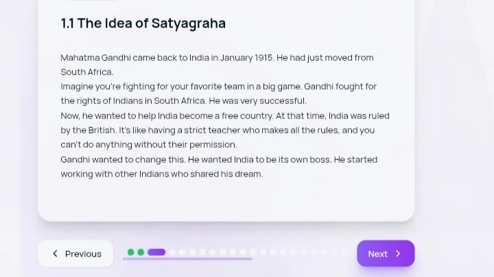 Simple explanation of Gandhi’s Satyagraha idea for students.