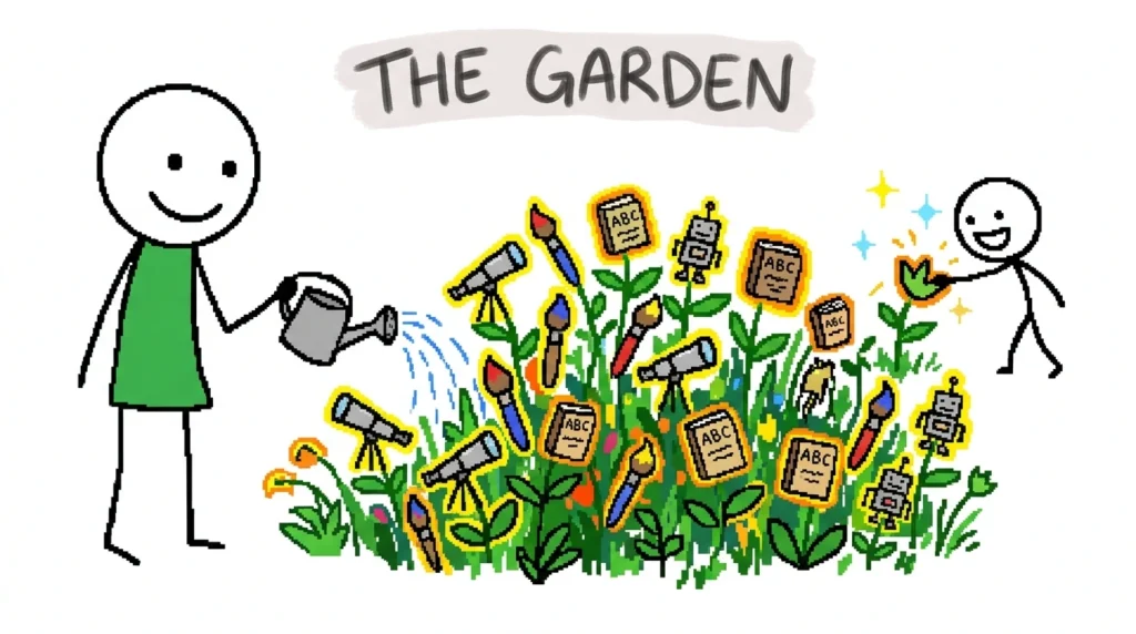 Supportive environment where a child’s curiosity and learning grow naturally