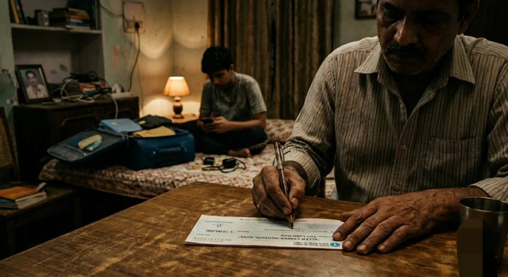 Father supporting son’s JEE dream despite financial struggle