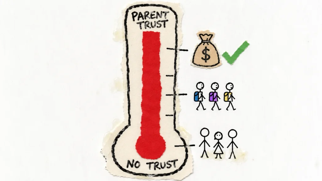 Financial success and parent trust inside a local learning centre.