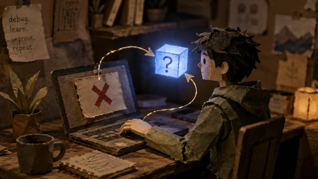 Getting stuck on a project and asking targeted questions on how to learn with AI