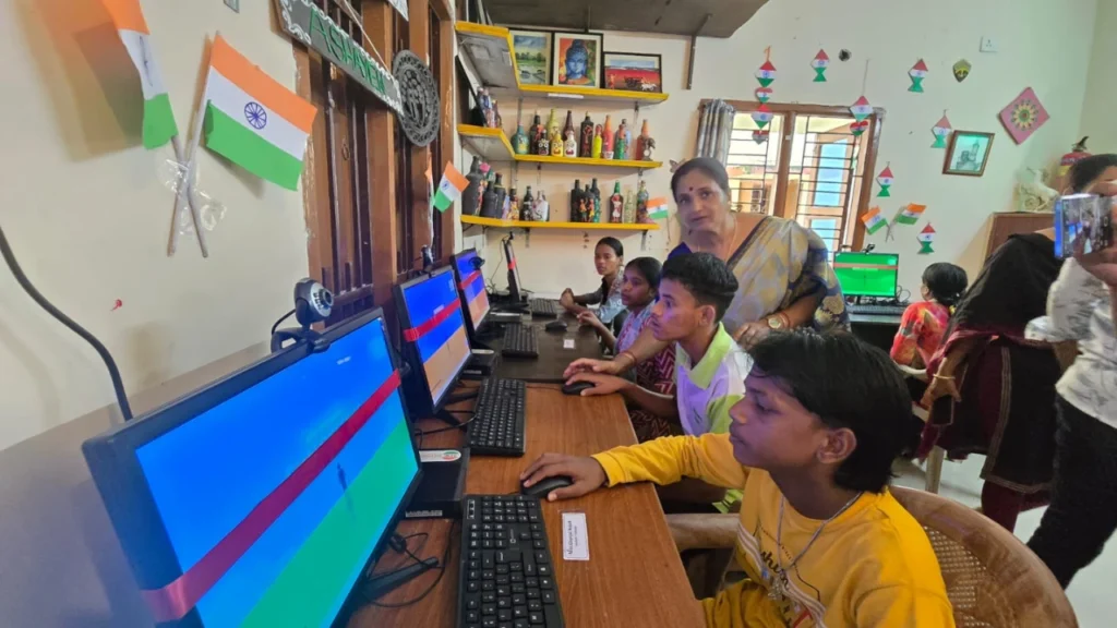 Class image with showing how learn with ai
